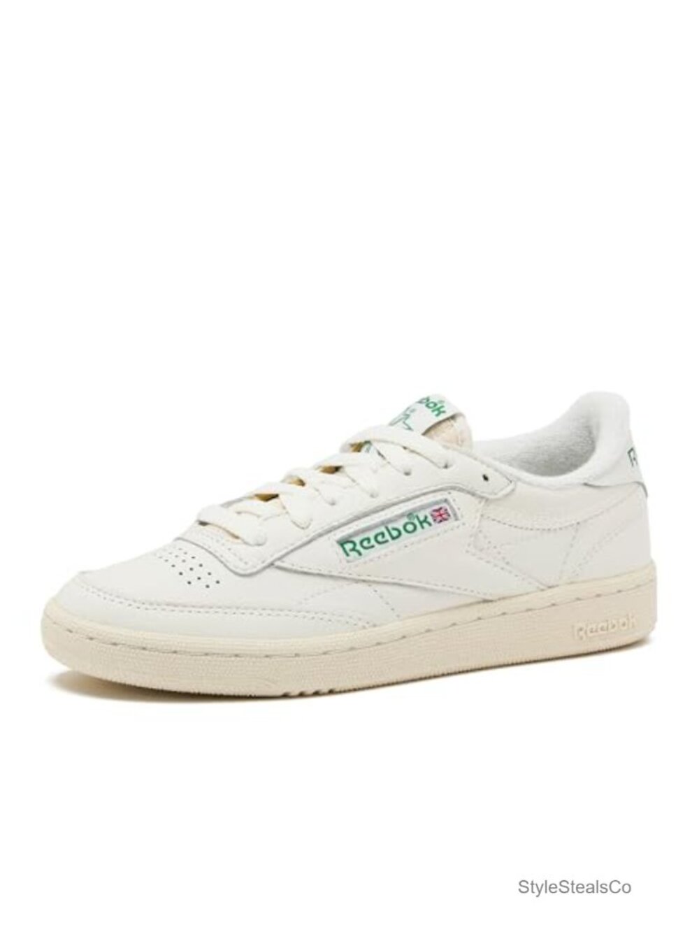 Reebok Club C 85 Vintage Tennis Sneakers Women's White Lace-Up Fashion Sneakers